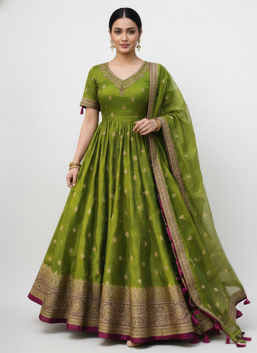 Green Saree